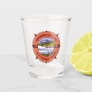 Wrangell St Elias Nationalpark Retro Schnapsglas