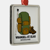 Wrangell-St. Elias Nationalpark Rucksack Ornament Aus Metall (Rechts)