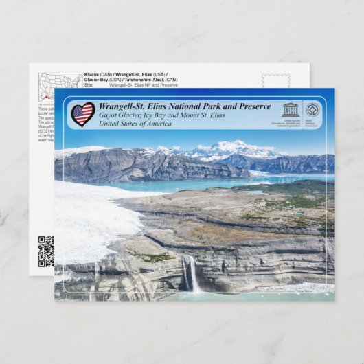 Wrangell-St. Elias Nationalpark und Erhaltung Postkarte (Vorne/Hinten)