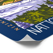 Wrangell St Elias Nationalpark Vintag gefährdet Poster (Ecke)