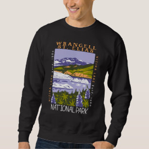 Wrangell St Elias Nationalpark Vintag gefährdet Sweatshirt