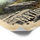 Wrangell-St. Elias Reisesouvenir Poster (Ecke)
