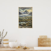 Wrangell-St. Elias Reisesouvenir Poster (Küche)