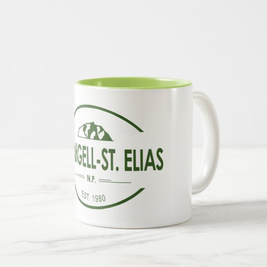 Wrangell-St. Nationalpark Elias Zweifarbige Tasse (VorderseiteRechts)