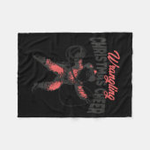 Wrangling Christmas Cheer Funny Cowboy Santa Weste Fleecedecke (Vorderseite (Horizontal))