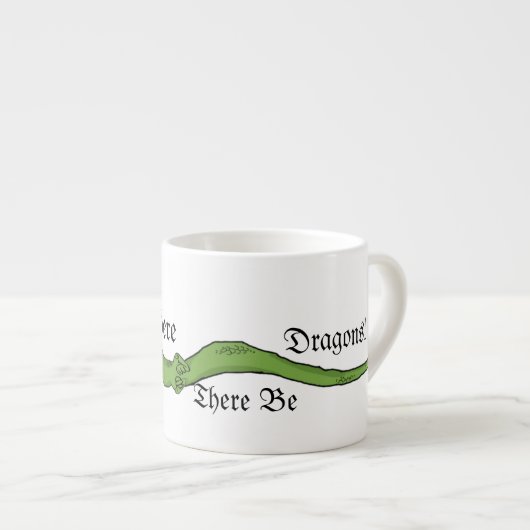 Wrap Around Dragon ~ Spezial-Tasse Espressotasse (Vorderseite Rechts)