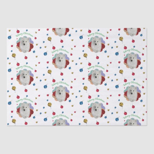 Wrap aus Samoyed Tissue Seidenpapier (Vorderseite)