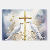 Wrap des Heiligen Geistes, Taube und Kreuz Geschenkpapier Set (Vorderseite)