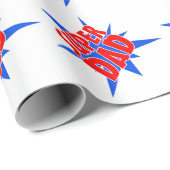 Wrap des Super-Vater-Vaters zum Tag der Geschenke Geschenkpapier (Rolleneckpunkt)