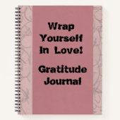 Wrap dich in die Liebe! Dankesblatt Notizblock (Vorderseite)