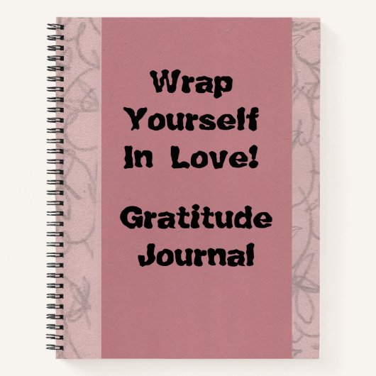 Wrap dich in die Liebe! Dankesblatt Notizblock (Vorderseite)