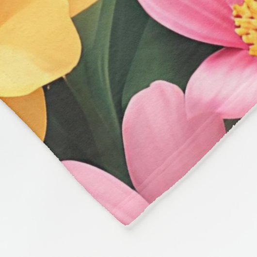 Wrap dich in Joy ein: Happy Spring Fleecedecke (Ecke)