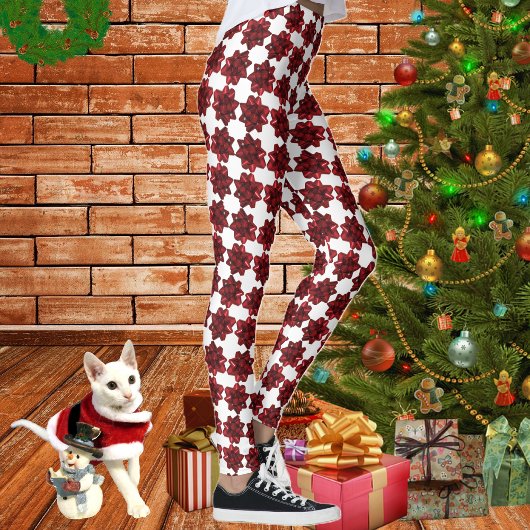 Wrap dich selbst auf - Leggings mit rotem Bow