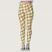 Wrap dich selbst hoch - Leggings mit Goldbucken (Vorderseite)