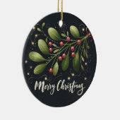 Wrap dich selbst in der Liebe Weihnachten Keramik Ornament (Rechts)