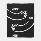 Wrap dich selbst in Wärme und Liebe mit großer Uma Fleecedecke (Vorderseite)