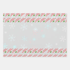 Wrap es auf fröhliche Weihnachten Geschenkpapier Set