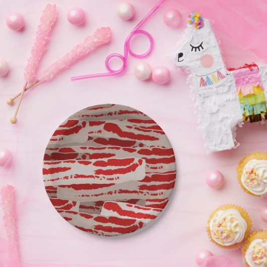 Wrap es in Bacon! Pappteller (Party)