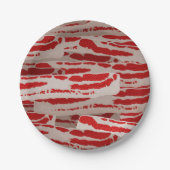 Wrap es in Bacon! Pappteller (Vorderseite)