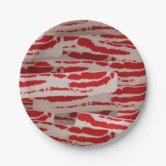 Wrap es in Bacon! Pappteller (Vorderseite)