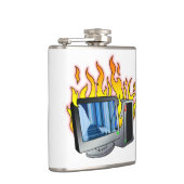 Wrap-Flasche mit dem Computer-Feuer Flachmann (Rechts)