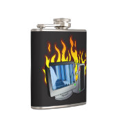 Wrap-Flasche mit dem Computer-Feuer Flachmann (Rechts)