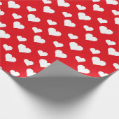 Wrap für Red & White Hearpping Paper Geschenkpapie Geschenkpapier (Ecke)
