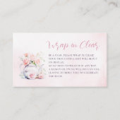 Wrap in Clear Elegance Roses Brautparty Begleitkarte (Vorderseite)
