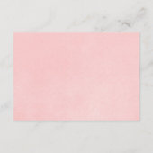 Wrap in klarem Pink Silber Schneeflocke Babydusche Begleitkarte (Rückseite)