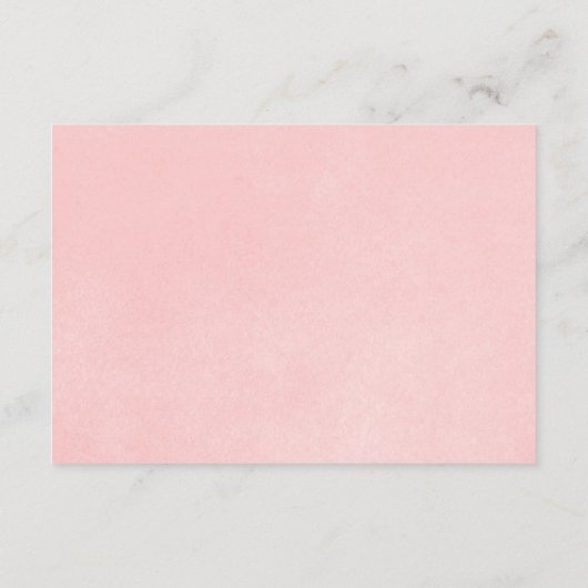 Wrap in klarem Pink Silber Schneeflocke Babydusche Begleitkarte (Rückseite)