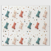 Wrap in Sock-tastic Starry Cheer Paper! Geschenkpapier (Flach)