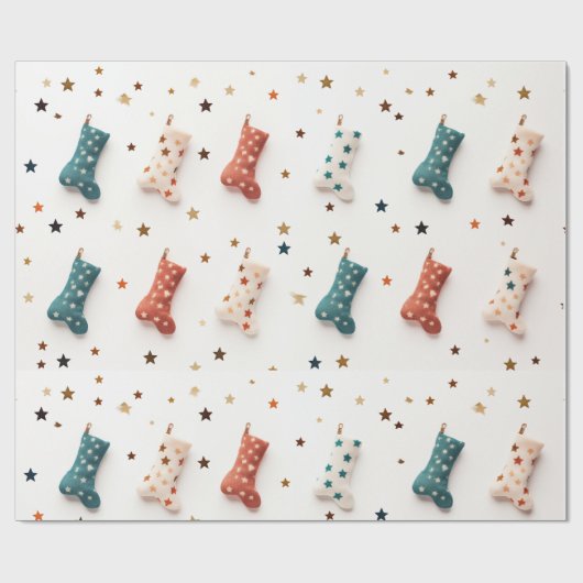 Wrap in Sock-tastic Starry Cheer Paper! Geschenkpapier (Flach)