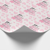 Wrap in Style – Katze & Buch Geschenkpapier (Ecke)