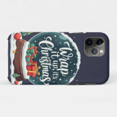 Wrap It Up Es Ist Weihnachten Schneekugel-Design Case-Mate iPhone Hülle (Rückseite (Horizontal))