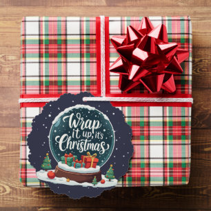 Wrap It Up Es Ist Weihnachten Schneekugel Design Ornament Karte