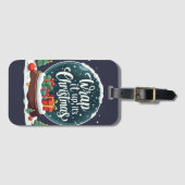 Wrap It Up It's Christmas Snow Globe Design Gepäckanhänger (Vorderseite (Horizontal))