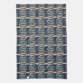 Wrap It Up It's Christmas Snow Globe Design Geschirrtuch (Vertikal)