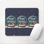 Wrap It Up It's Christmas Snow Globe Design Mousepad (Mit Mouse)