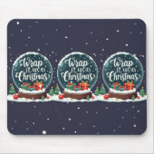Wrap It Up It's Christmas Snow Globe Design Mousepad (Vorne)