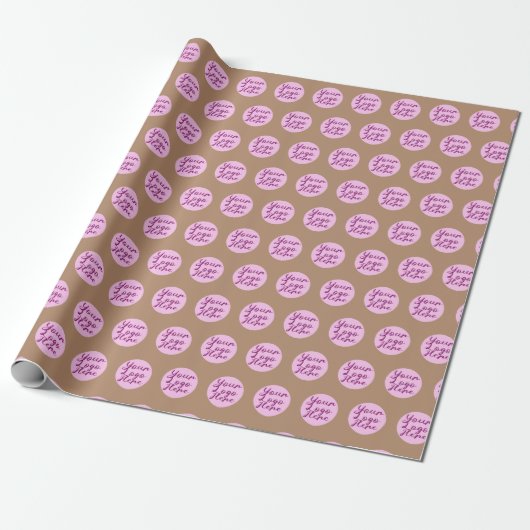 Wrap mit dem Logo "Kraft Papier Farbe gedruckt" Geschenkpapier (Ungerollt)