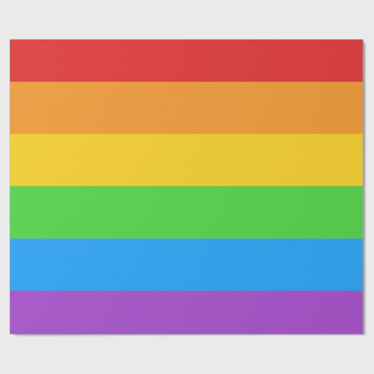 Wrap mit Stolz: Regenbogenflagge Geschenkpapier (Flach)