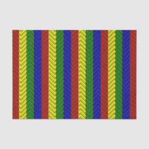WRAP-PAPIER FÜR Primärfarben-HERRINGBONE-GEWEBE Seidenpapier