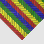 WRAP-PAPIER FÜR Primärfarben-HERRINGBONE-GEWEBE Seidenpapier (Ausschnitt)