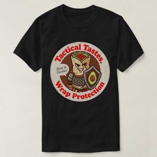 Wrap Protection Funny Combat Burrito T-Shirt (Design vorne)