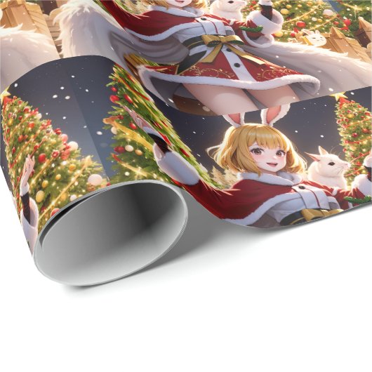 Wrap & Rabbit Roll: Festliche Weihnachtsfeier mit Geschenkpapier (Rolleneckpunkt)