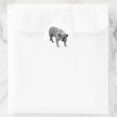 Wrap Siegel Bulldog Runder Aufkleber (Tasche)