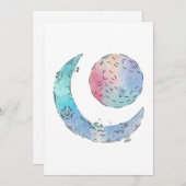 Wrap Sun und Moon Gallery Einladung (Vorne/Hinten)