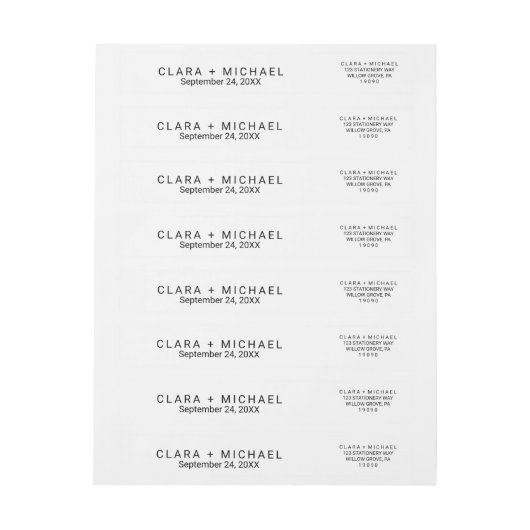 Wrap um das Etikett (Bogen)