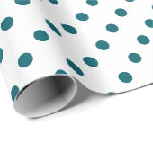 Wrap Your Gift in Deep Teal Elegance Geschenkpapier (Rolleneckpunkt)