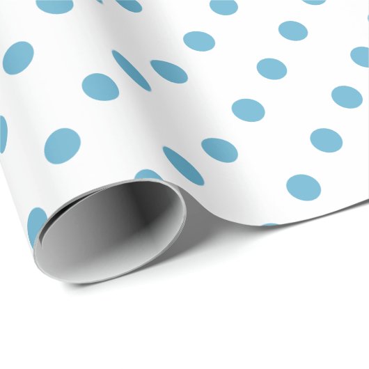 Wrap Your Gift in Sky Blue Serenity Geschenkpapier (Rolleneckpunkt)